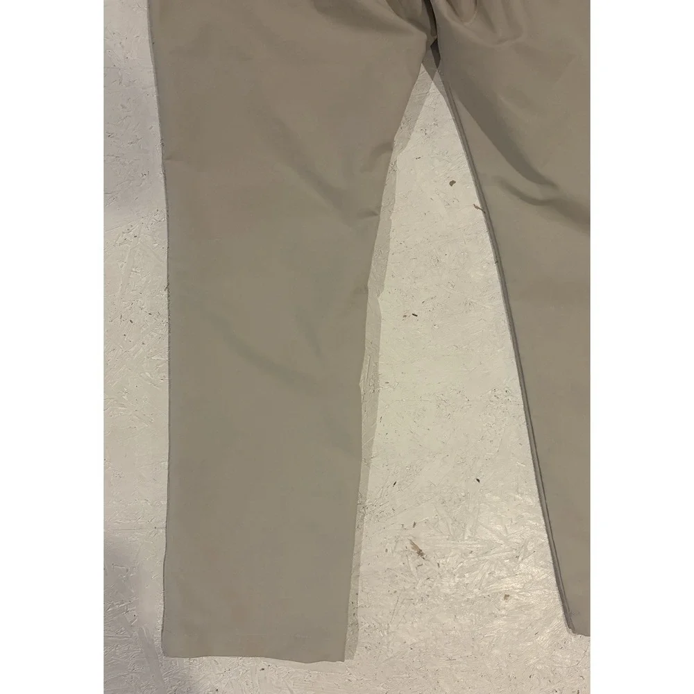 Under Armour Mens Match Play Golf Pants Khaki Tan Straight Leg 34x32 Stretch